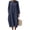 Navy Dresses for Women, variant on Ygbgbb Women Linen‑Blend Crew Neck Midi Dress, Three‑Quarter Sleeve Relaxed Oversized A‑Line Dress with Side Pockets for Beach Travel Pink XXL