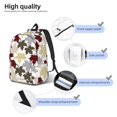 thumbnail image 4 of Rateoe colorful Maple Pattern Canvas College Laptop Backpack,Travel Daypack,Durable Rucksack Travel Notebook Bag School Backpack Book Bag for Men Women-Medium, 4 of 7