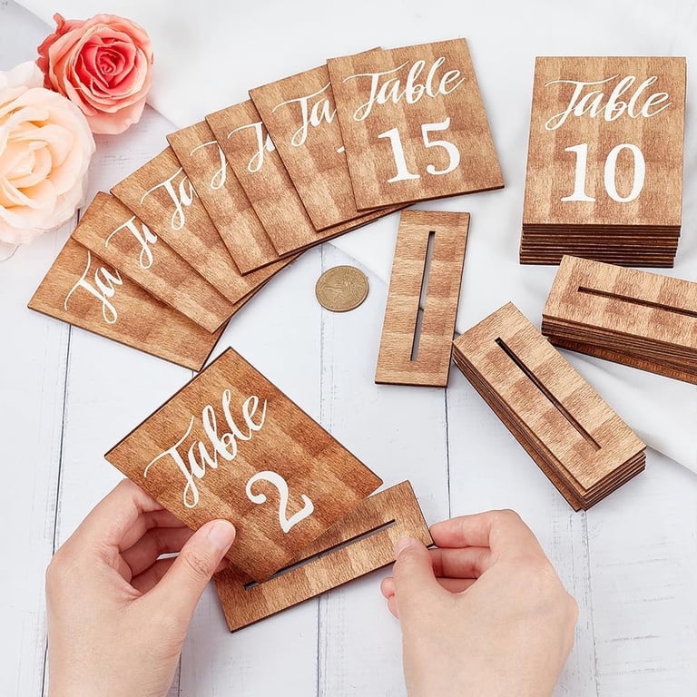 Diy table numbers for wedding reception | Honestweddingadvice.com