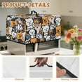 thumbnail image 7 of Whosucclay Cartoon Dog Print Microwave Oven Dust Cover, Heat-Resistant Microwave Dust Cover Case, Dust-Proof Protection for Toaster Oven, Air Fryer 20.9" x 15.7" x 12.4"inches-L, 7 of 7