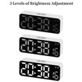 thumbnail image 6 of USB Powered Digital Alarm Clock Date Display Timing Function Brightness Adjustment Two Sets of alarms 12/24H Snooze LED Clock (Blue), 6 of 6
