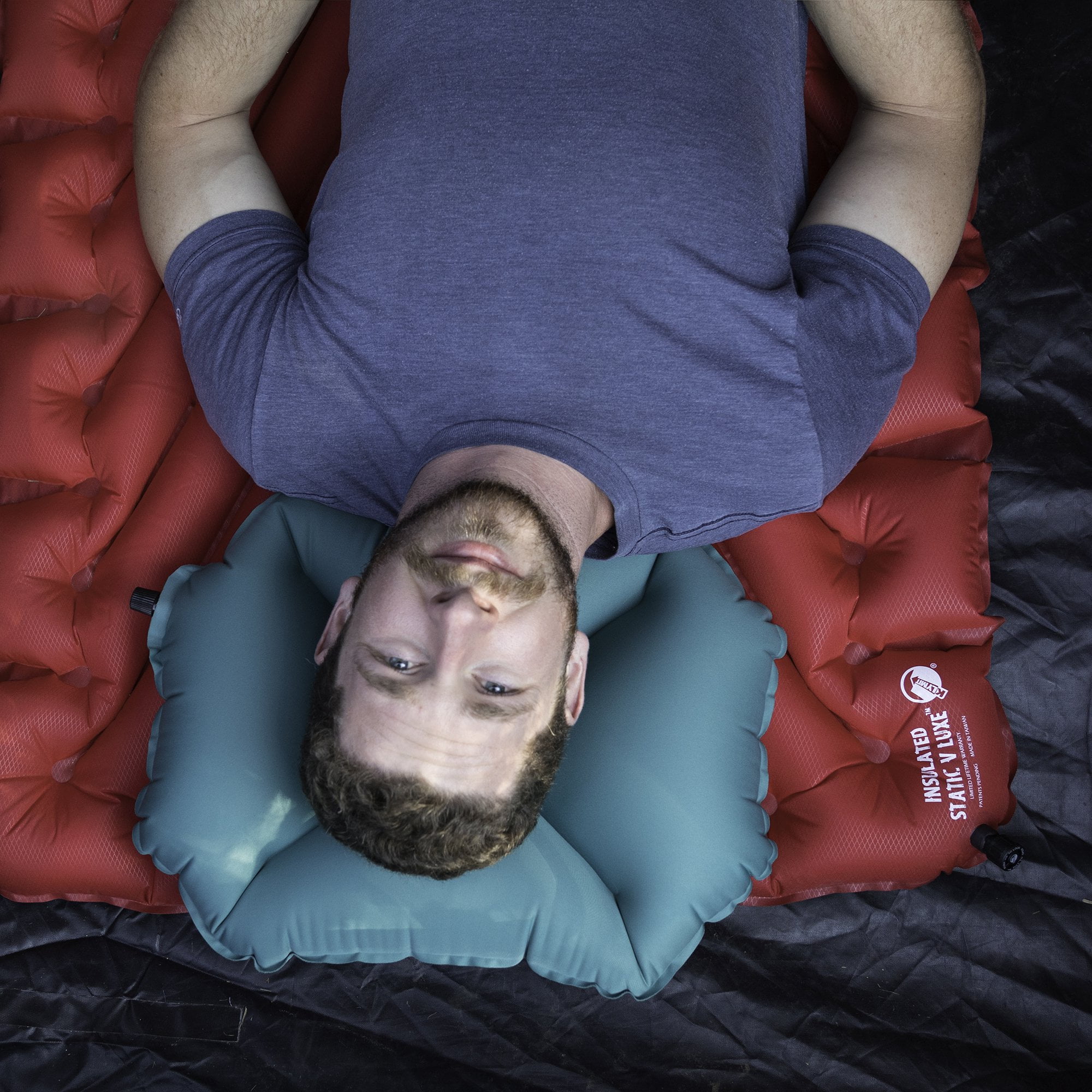 Klymit Static V Recon Inflatable Sleeping Pad Sand Inflatable Pillow Teal Walmart Com Walmart Com