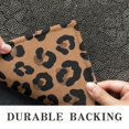 thumbnail image 6 of Black and Brown Leopard Print Washable Non Slip Indoor Door Mat, Decorative Entry Rug for Entrance, Bedroom, Kitchen, Bathroom, 20"x32", 6 of 6