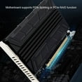 thumbnail image 3 of Quad M.2 NVME To PCIe Adapter, Stable Safe Quad PCIe 4.0 To NVMe Card Thickened 32Gbps  for Splitting, 3 of 8