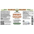 thumbnail image 2 of Sweet Violet (Viola Odorata) Dry Leaf ALCOHOL-FREE Liquid Extract. Expertly Extracted by Trusted HawaiiPharm Brand. Absolutely Natural. Proudly made in USA. Glycerite 32 Fl.Oz, 2 of 3