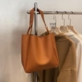 thumbnail image 6 of QWZNDZGR Simple And Fashionable Retro Women's Bag 2022 New High-Capacity Shoulder Bag Underarm Bag Japanese Texture Commuter Bucket Bag, 6 of 7