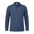 thumbnail image 6 of StSilkitty Mens Golf Sweatshirt Color Block Long Sleeve Collared Button Sweatshirts Lightweight Casual Pullover Tops, 6 of 7