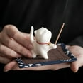 thumbnail image 3 of CSChome Incense Stick Holder Incense Holder Multifunctional Adorable Cartoon Shape Ceramic Incense Holder for Home Decoration, 3 of 7