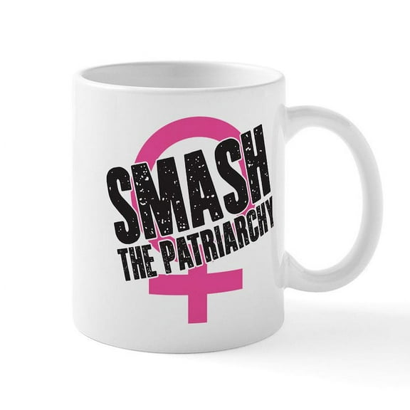CafePress - Smash The Patriarchy Mug - 11 oz Ceramic Mug - Novelty Coffee Tea Cup