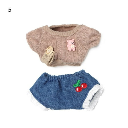 

Fashion Shorts Accessories Gift Toys DIY Knitted Sweater Clothes Dolls Cartoon Sweater Pants Suit 20cm Doll Clothes 5