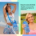 thumbnail image 2 of 64 oz Water Bottle with Straw Sleeve & Strap Motivational BPA Free Half Gallon Water Jug with Handle for Gym Women Men Aesthetic Water Bottle with Strap Datura, 2 of 6