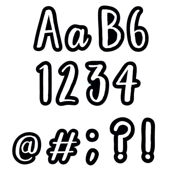 Creative Teaching Press® Bold & Bright Classroom Café 4" Designer Letters, 212 Per Pack, 3 Packs