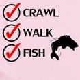 thumbnail image 2 of CafePress - Crawl Walk Fish Body Suit - Baby Light Bodysuit, Size Newborn - 24 Months, 2 of 4
