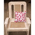 thumbnail image 2 of Carolines Treasures BB5139PW1818 Cherries on Pink Fabric Decorative Pillow  18H x18W multicolor, 2 of 2