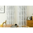 thumbnail image 1 of Jossiomi Modern Jacquard Sheers - Silver/Gray - 2 Panels per pack, 1 of 1
