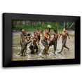 thumbnail image 1 of Muliani Hartojo, Angela 14x11 Black Modern Framed Museum Art Print Titled - Playing Football, 1 of 5