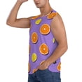 thumbnail image 3 of Balery Yellow Lemon And Orange Camisetas sin mangas para hombre, absorbe la humedad y protege contra el mal olor.-X-Large, 3 of 7
