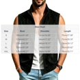 thumbnail image 2 of Maqroz Mens Outerwear Vests Faux Suede Sleeveless Jacket Stand Collar Zip Up Daily Coat with Pockets Black,M, 2 of 6