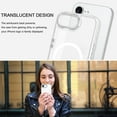 thumbnail image 4 of GAOBAO Magnetic Case for iPhone 16e / iPhone 17e, Compatible with MagSafe, Skin Feel Shockproof Anti-Fingerprint Protective Cover for 6.1", White, 4 of 7