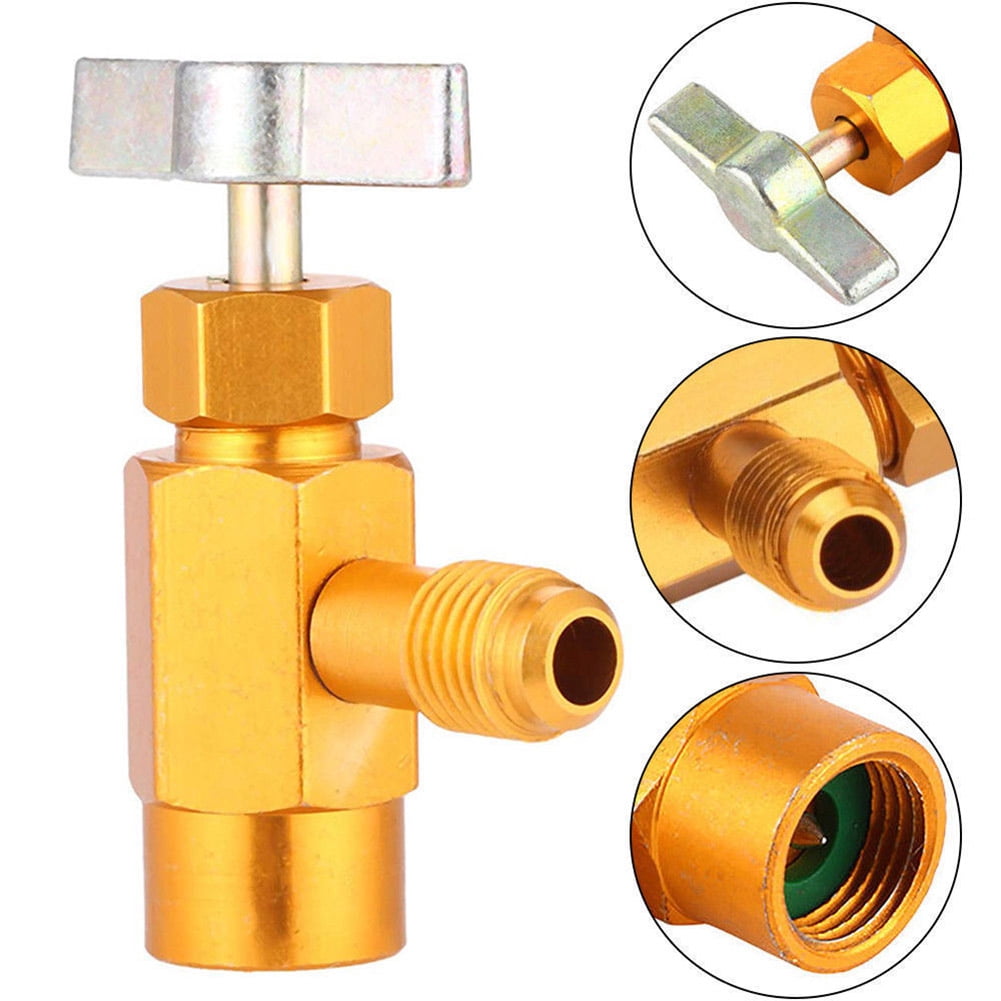 IKemiter R134A Refrigerant Can Bottle Tap Tapper Opener Connector 1/4