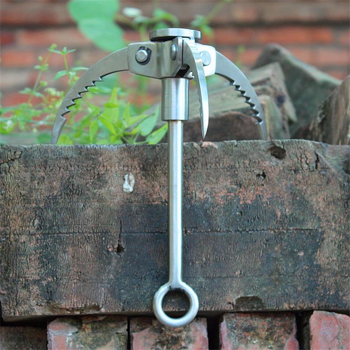 Folding Steel Climbing Grappling Hook Mountaineering Outdoor 3 Claws