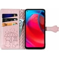 thumbnail image 5 of Case for Moto G Stylus 5G 2021 (NOT 4G) Cartoon Girl Wallet Case, Cat Dog Style Flip Phone Cover with ID Card Holder & Kickstand PU Leather Cases for Moto G Stylus 5G MG Rose Gold, 5 of 14
