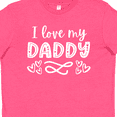 thumbnail image 4 of Inktastic I Love My Daddy with Hearts Youth T-Shirt, 4 of 5
