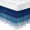 Blue, variant on Orange Grey Bed Skirt Queen Size 16 Inch Drop, Adjustable & Elastic Wrap Around Bed Skirts Pleated Dust Ruffles For Twin Full Queen Cal King Base Beds, Modern White Mottled Graffiti Art Painting