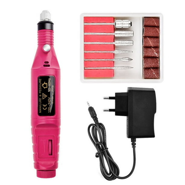 Taladro eléctrico portátil para uñas, kit de uñas acrílicas, removedor de gel, herramientas para uñas, lima para el cuidado de los dedos de los pies, puntas para uñas, cuidado de uñas, máquina pulidora de uñas, juego de máquina de pedicura Sailing Electrónica