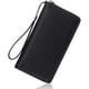 thumbnail image 1 of Cartera de Mujer, Cartera de Mujer de Piel de Gran Capacidad, Clutch con Cremallera, Pulsera con Bloqueo RFID y más, Aa-Negro, 1 of 6