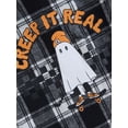 thumbnail image 5 of Toddler Boys Girls Halloween Plaid Shirts, Short Sleeve Hooded Tops, 5 of 8
