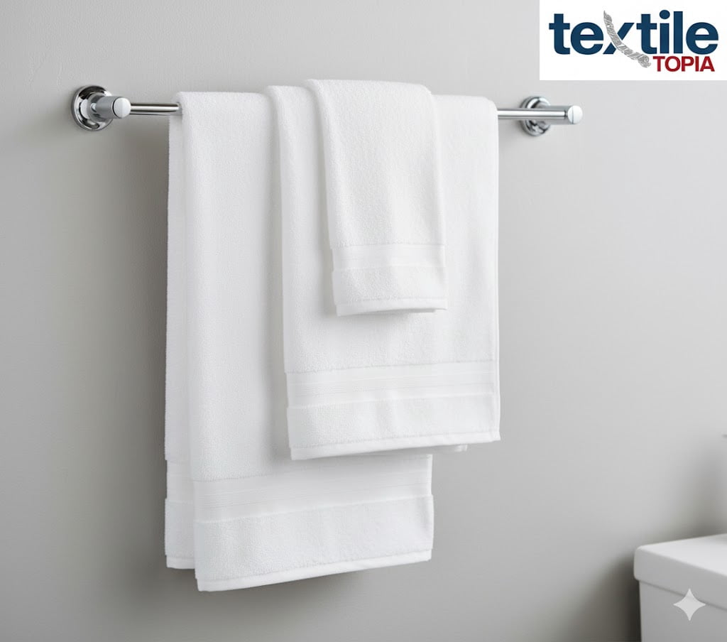 Textile Topia Premium Collection Bath Towel 24x50 – White Large Bath Towels for Spa, Salon, Gym, Hotel & Resort – 86% Cotton 14% Polyester – Super Soft, Thick & Highly Absorbent