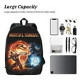 thumbnail image 4 of Mortal Kombat Backpack, Large Capacity Laptop Backpack, Durable Water-Resistant Daypack, 17.3x12.2x5.5 Inch, 4 of 8