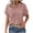 Pink, variant on Tops for Women Trendy Half Placket Three-Button Textured Fabric Draping Slimming Commute Versatile,Sizes S-2XL