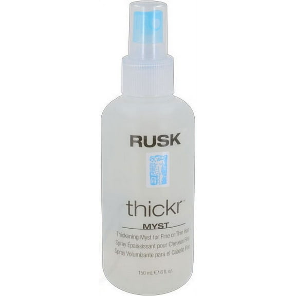 Size : 6 oz , Rusk Thickr Thickening Myst hair beauty, Pack of 1 w/ Sleekshop Pink Comb