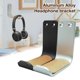 thumbnail image 3 of Inteprter y soporte de almacenamiento para auriculares de cuero PU para juegos, soporte para auriculares de oficina Cables de audio/vídeo, 3 of 6