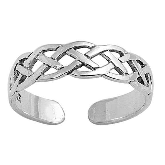 Celtic Knot .925 Sterling Silver Toe Ring Jewelry Female Unisex