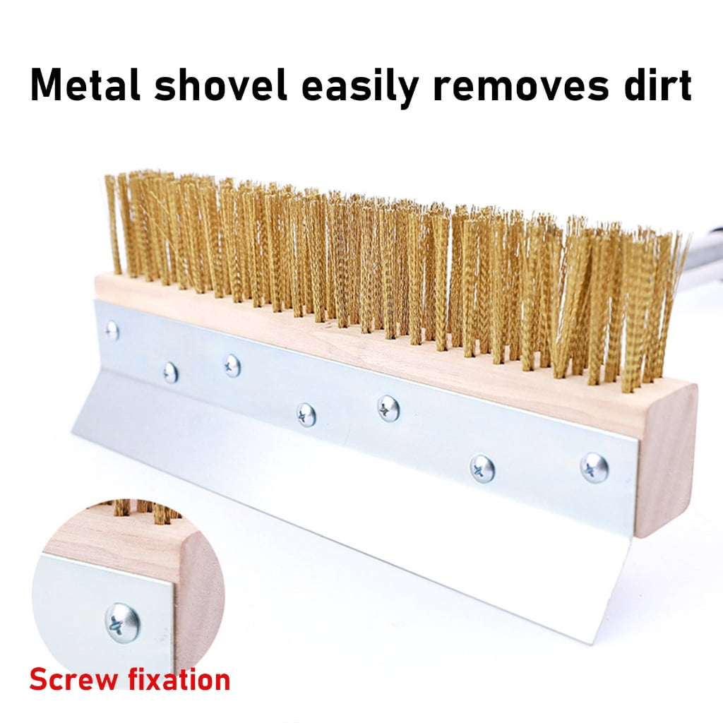 Yokua Reliable Metal Scraper Pizza Oven Brush For Pizza Oven Care Grill Scraper