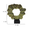 thumbnail image 4 of 16 Inches Metal Frame Decorative Ring Accent Decor, Gold- Saltoro Sherpi, 4 of 4