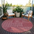 thumbnail image 6 of Addison Rugs Chantille Indoor/Outdoor Transitional Geometric Garnet Washable Round Rug, 8' x 8', 6 of 6