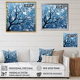 thumbnail image 4 of Designart "Serene Blue Tree Minimalism III" Landscape Trees Wall Decor, 4 of 7