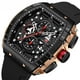 thumbnail image 4 of Reloj para hombre, reloj curvo con espejo degradado, hueco, reloj deportivo para exteriores para hombre, 4 of 4