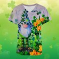 thumbnail image 4 of Puntoco Camisa Mujer Manga Corta Cuello Pico San Patricio Estampado Con Protector Bolsillo Liquidación Puntoco Puntoco-5163, 4 of 7