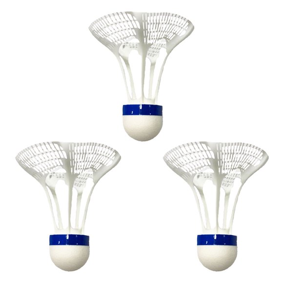Volants de Navette d'Extérieur Coupe-Vent 3 Pcs, pour l'Entraînement de Badminton Ballon en Nylon