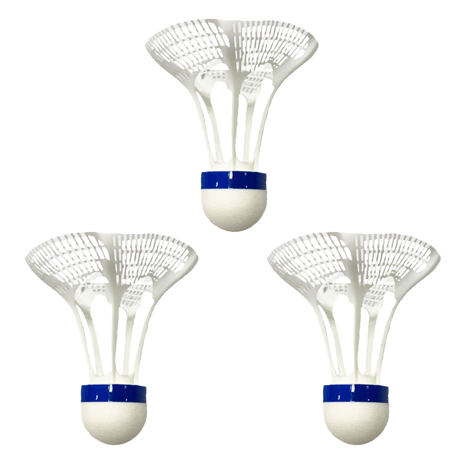 Volants Badminton 3 Pièces Coupe-vent – Plumes D'oie Noires – Pour Débutants Et Entraînement