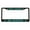 Black/Carbon/Turquoise, variant on Don't Worry Be Hippie Peace Sign Style Metal License Plate Frame Personalized/Car Accessories Car Tag Holder Cover Carbon (Chrome/Carbon/Turquoise)