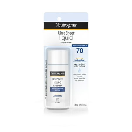 Neutrogena Ultra Sheer Liquid Daily Sunscreen, Broad Spectrum Spf 70, 1.4 Fl. Oz.