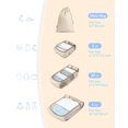 thumbnail image 2 of Juego de 7 cubos de embalaje BAGSMART Keep Shape para viajes, color blanco opal, 2 of 7