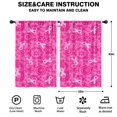 thumbnail image 2 of Blackout Kids Curtains,Pink Ribbon Pattern Childrens Insulated Curtains Set Of 2,Bedroom Essentials,Toddler Room Decor 42"x63", 2 of 5