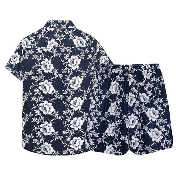 Vedolay men's summer shorts sets Men Short Sets Summer Casual 2023 Short Pants And T-Shirt,Red XXL